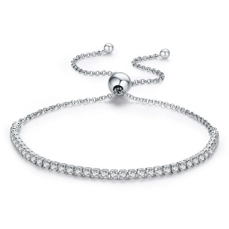 Gold Plated CZ Classic Tennis Bracelet.