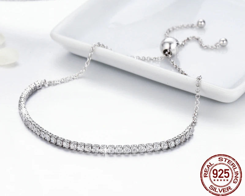 Gold Plated CZ Classic Tennis Bracelet.